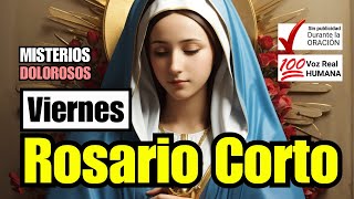 A REZAR EL ROSARIO CORTO DE HOY viernes 8 de NOVIEMBRE DOLOROSOS Guía Práctica para Hacer el Rosario [upl. by Amla]