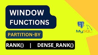 SQL Window Functions Rank amp Dense Rank  For Beginners  Data Analysis Data Science amp Engineering [upl. by Ulberto]