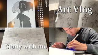 【ArtVlog】 My Journey to Becoming a Pro Illustrator in Japan  Daily Practice Routine [upl. by Areht524]