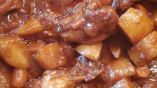 BROWN STEW CHICKEN LEGS MY WAY 6 [upl. by Atteugram]