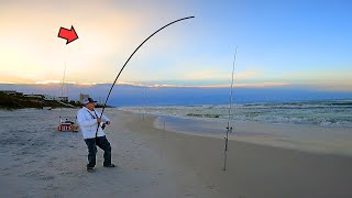 Surf Fishing the Morning Bite and Caught This [upl. by Esinnej]