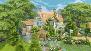 Overgrown Garden Cottage 🌼🌿  The Sims 4 Cottage Living  Speed Build with Ambient Sound  No CC [upl. by Calan]