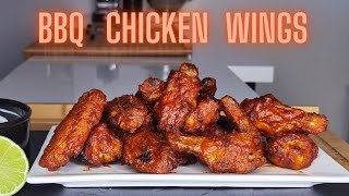 CRISPY BBQ CHICKEN WINGS au FOUR  AILES DE POULET GOUT BARBECUE [upl. by Eatnod]