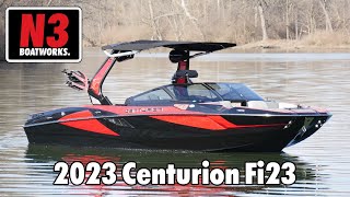 2023 Centurion Fi23  Fire RedOnyx Black  On Water  N3 Boatworks [upl. by Arreip]