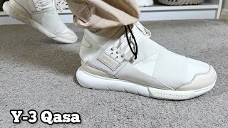 Y3 Qasa Off White Reviewamp On foot [upl. by Hannaoj526]