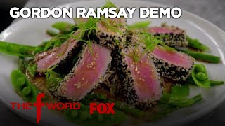 Gordon Ramsay Demonstrates How To Cook Delicious Sesame Crusted Tuna  Season 1 Ep 10  THE F WORD [upl. by Gagne347]