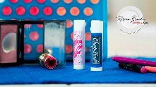 DIY  How to Make Lip Balm Tinted w Leftover Lipstick Blush or Crayons  Watermelon Flavored [upl. by Hortensia]