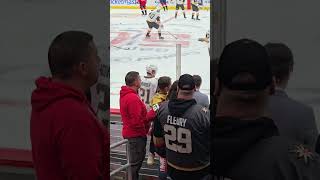 Brett Howden skates Golden Knights Hockey pre game up close 10 2024 [upl. by Stringer]