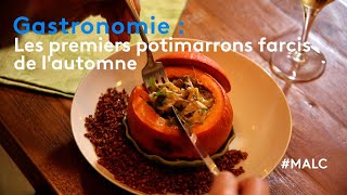 Gastronomie  les premiers potimarrons farcis de lautomne [upl. by Aniala]