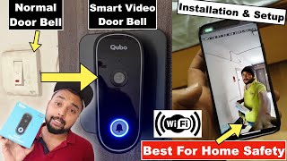 Qubo Smart Video Doorbell  Best Video Doorbell for Indian Homes  Review Installation amp Demo [upl. by Ahsinad]