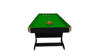 BCE 6ft Folding Snooker amp Pool Table with Dart Board FSP6DB [upl. by Naujid]