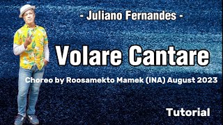 VOLARE CANTARE  Line Dance  TUTORIAL  Choreo by ROOSAMEKTO MAMEK  August 2023 [upl. by Grange312]