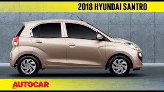 2018 Hyundai Santro  First Impressions Preview  Autocar India [upl. by Treiber]