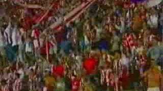 Hinchada de Instituto Cancionero en ElAguante RADIO VERDE [upl. by Searcy990]