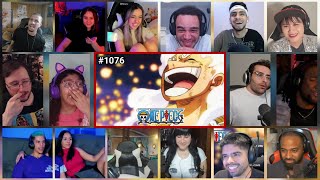 LUFFY FINALLY DEFEATS KAIDO One Piece Episode 1076 Reaction Mashup [upl. by Anived]