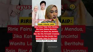 Ternyata Ririe fairus sebaik ini‼️🥹ririefairus trending [upl. by Salas]