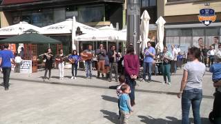 Flash mob  Oda radosti Ode to joy  Srednja škola Čakovec  obilježavanje Dana Europe 1052014 [upl. by Tavia690]