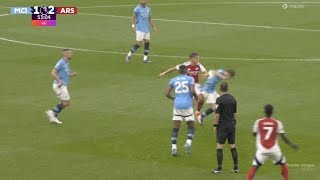 Leandro Trossard Red Card Manchester City vs Arsenal 12 All Goals and Highlights [upl. by Uziel]