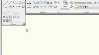 AutoCAD 2009  Ribbon Introduction [upl. by Anilocin]