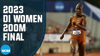 Womens 200m final  2023 NCAA outdoor track and field championships [upl. by Zetrauq]