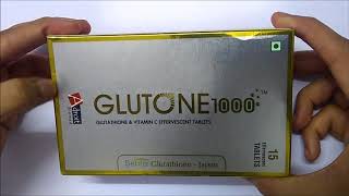 English Review of Glutone 1000 Skin Glow amp Radiance Tablets  ClickOnCare [upl. by Hsima]