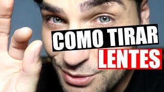 COMO TIRAR LENTES DE CONTATO [upl. by Dnomzed51]