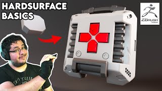 Hard Surface Basics  ZBrush Tutorial [upl. by Anoit]