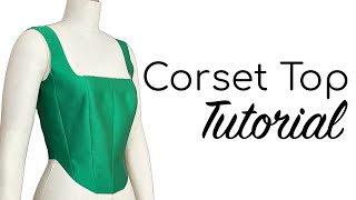 CORSET TOP PATTERNMAKING TUTORIAL  CORSET TOP TUTORIAL  LA MODÉLISTE [upl. by Duke]