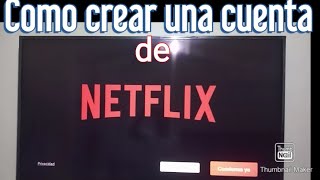 Como crear una cuenta de Netflix paso a paso [upl. by Abshier930]