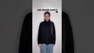 Jak zkrátit svetr 🧸 fashion outfit fashionhacks [upl. by Saoj]