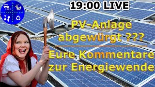 Photovoltaik läuft nur mit 50  Kommentare zur Energiewende  Neues aus aller Welt  1900 LIVE [upl. by Thia]