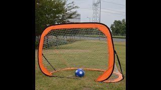 How To Fold 6x4 Soccer Goal Portable Pop Up Practice [upl. by Magnum]