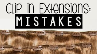 Clip in Hair Extensions  The 5 Worst Mistakes You Can Make  Instant Beauty ♡ [upl. by Shina565]