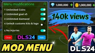 Dream League Soccer Mega Mod Menu  V10200 unlimited coins  DLS23  Time Of Trik [upl. by Port]