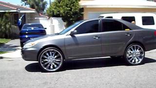 TOYOTA CAMRY ON 24S LOST FOOTAGE BY HULK KUSTOMS [upl. by Llenrev]