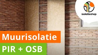 Zelf een buitenmuur isoleren van binnenuit  muur isolatie met PIROSB  De Isolatieshop [upl. by Eetnuahs779]