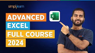 Advanced Excel Full Course 2024  Excel Tutorial For Beginners  Excel Training  Simplilearn [upl. by Jac475]