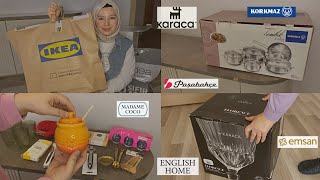 ÇEYİZLERİMİ AÇIYORUZ📦KaracaEmsanMadame cocoEnglish HomeKorkmaz [upl. by Neelak579]