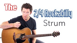 Beginner Strumming Pattern 5  Rockabilly 24 Strum Lesson with Mark TheGuitarGuy [upl. by Borer938]