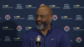 Media Availability Wes Unseld Jr  120823 [upl. by Dahraf]