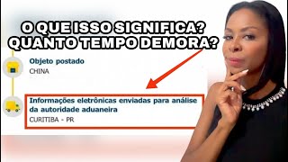 INFORMAÇÕES ELETRÔNICAS ENVIADAS PARA ANÁLISE DA AUTORIDADE ADUANEIRA  O QUE SIGNIFICA [upl. by Dnalro]