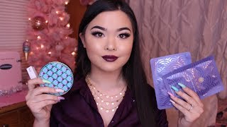 ASMR Makeup Unboxing January Boxycharm  Whispering Tapping [upl. by Allie]