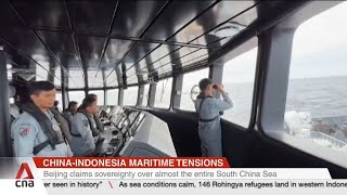 Indonesia says Chinese coast guard vessel driven out of disputed waters second time this week [upl. by Sumetra]