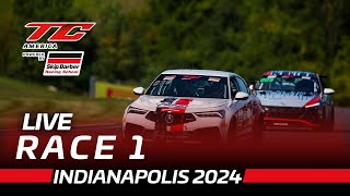 LIVE  Race 1  Indianapolis  TC America powered by Skip Barber 2024 [upl. by Ahserkal284]