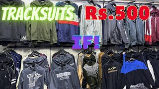 Winter tracksuit wholesale market  branded left over clothes garment manufacturerwholesale market [upl. by Orpah]