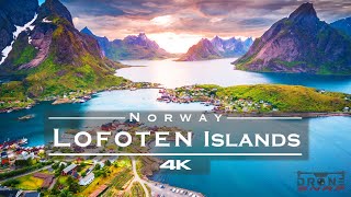 Lofoten Islands Norway 🇳🇴  by drone 4K [upl. by Fricke]