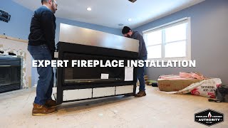 Mendota Gas Fireplace Installation by Fireplace amp Chimney Authority [upl. by Kathrine48]