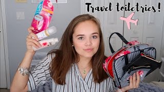 Whats in my travel toiletries bag  Emily Keeble [upl. by Danyelle850]