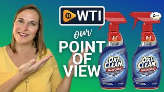 OxiClean Max Force Stain Remover Spray  Our Point Of View [upl. by Jasik]