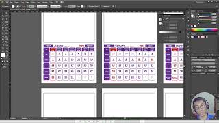 Template Kalender 2024 CDR AI PSD PDF JPG [upl. by Portland]